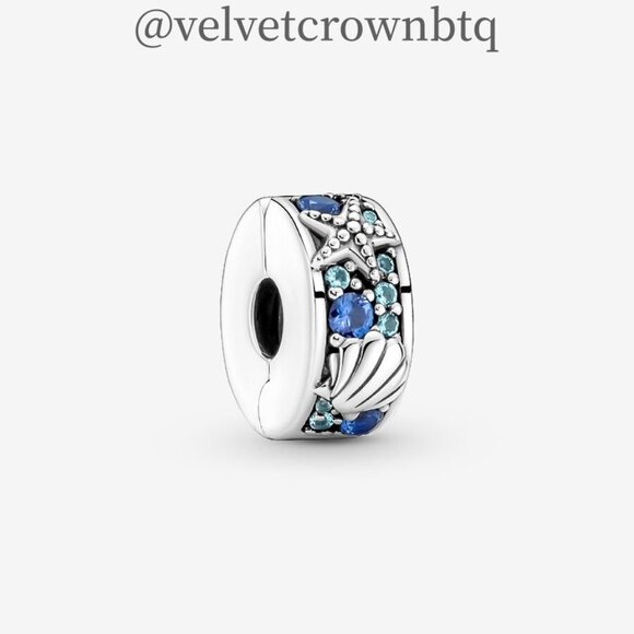 Pandora Tropical Starfish & Shell Clip Charm|Pendant - Picture 1 of 2